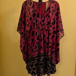 INC International Concepts NWOT Sheer Batwing Dress (2)